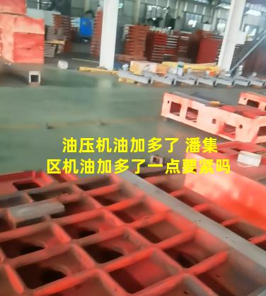 油压机油加多了 潘集区机油加多了一点要紧吗